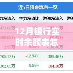 12月银行实时余额表查看指南