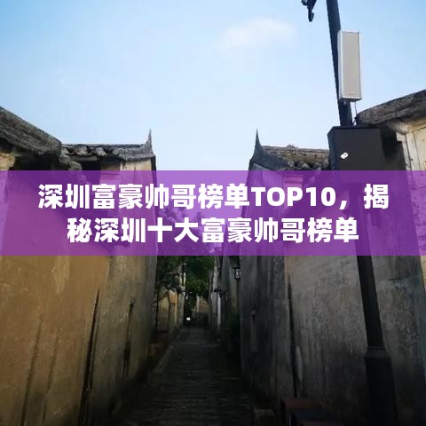 深圳富豪帅哥榜单TOP10，揭秘深圳十大富豪帅哥榜单