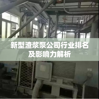 新型渣浆泵公司行业排名及影响力解析