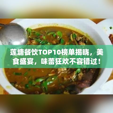 莲塘餐饮TOP10榜单揭晓，美食盛宴，味蕾狂欢不容错过！