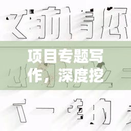 项目专题写作，深度挖掘与精准表达的艺术之道