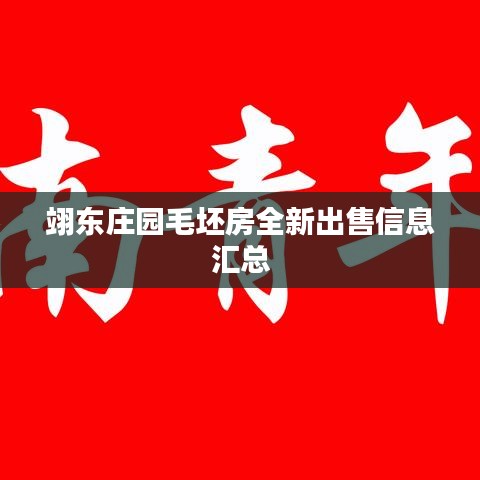 翊东庄园毛坯房全新出售信息汇总